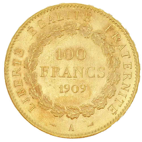100 francs Génie debout Troisème république revers