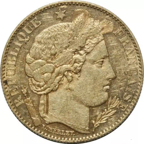 10 francs Cères troisème république avers