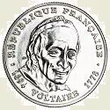 5 francs Voltaire 1994 Avers