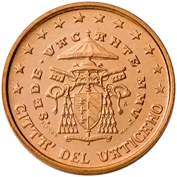 1 centime Euro Vatican