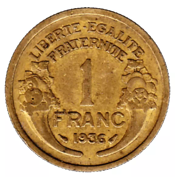 1 franc Morlon - Bronze-alu