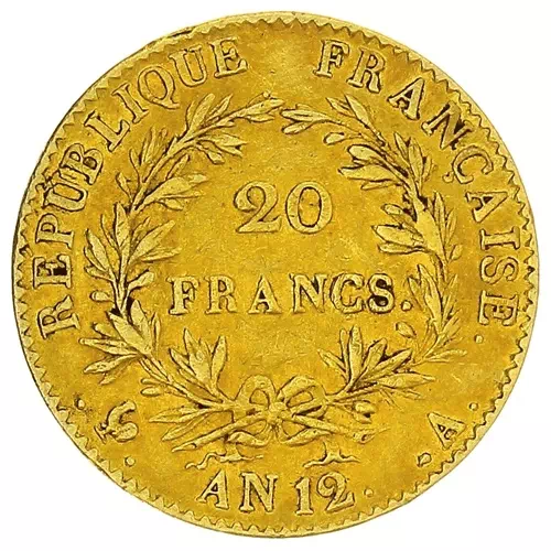 20 francs Bonaparte revers