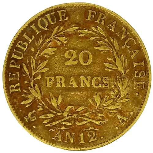 20 francs Empereur revers
