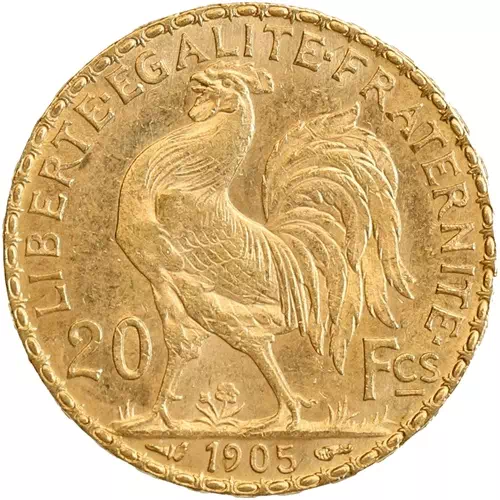 20 francs Coq Avec Marianne côté face troisième république revers