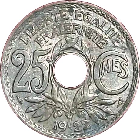 25 centimes Lindauer Cupronickel