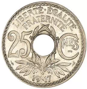 25 centimes Lindauer Nickel