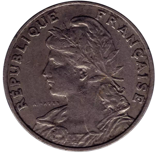 25 centimes patey, type 1