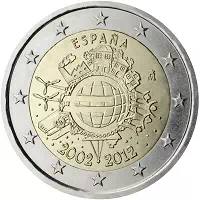 2 euros commémorative Espagne 2012