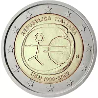 2 euros commémorative Italie 2009