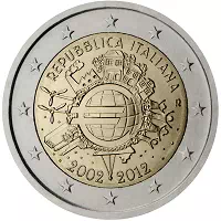 2 euros commémorative Italie 2012