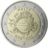 2 euros commémorative Malte 2012