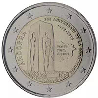 2 euros commémorative Andorre 2018