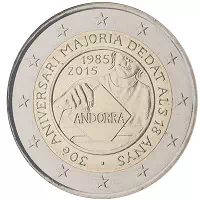 2 euros commémorative Andorre 2015