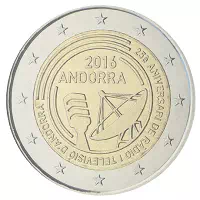 2 euros commémorative Andorre 2016
