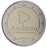 2 euros commémorative Andorre 2017