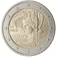 2 euros commémorative Autriche 2018