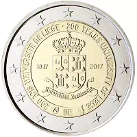 2 euros commémorative Belgique 2017
