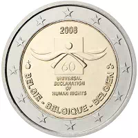 2 euros commémorative Belgique 2008
