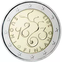 2 euros commémorative Finlande 2013