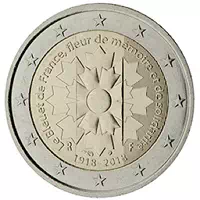 2 euros commémorative France 2018