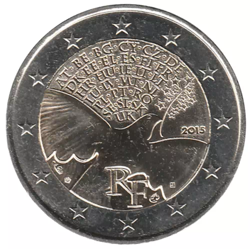 2 euros commémorative France 2015