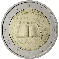 2 euros commémorative Italie 2007