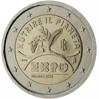 2 euros commémorative Italie 2015