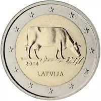 2 euros commémorative Lettonie 2016