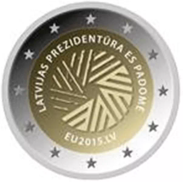 2 euros commémorative Lettonie 2015