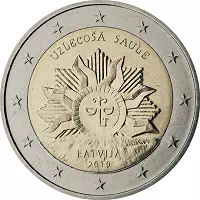 2 euros commémorative Lettonie 2019