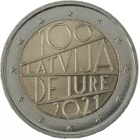 2 euros commémorative Lettonie 2021