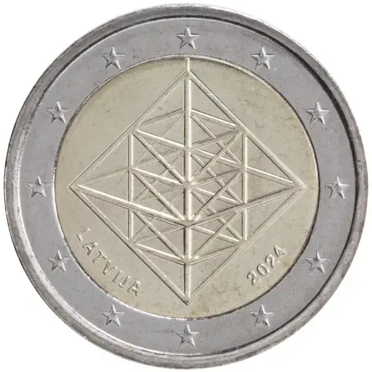 2 euros commémorative Lettonie 2024
