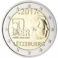 2 euros commémorative Luxembourg 2017