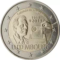 2 euros commémorative Luxembourg 2019