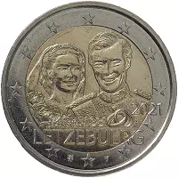 2 euros commémorative Luxembourg 2021
