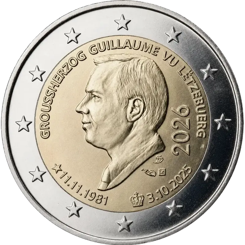 2 euros commémorative Luxembourg 2026