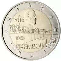 2 euros commémorative Luxembourg 2016