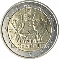 2 euros commémorative Luxembourg 2018