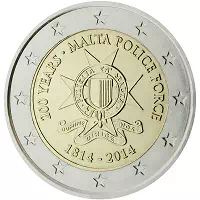 2 euros commémorative Malte 2014