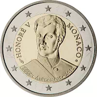 2 euros commémorative Monaco 2019