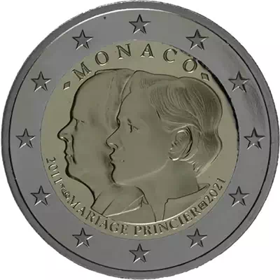 2 euros commémorative Monaco 2021