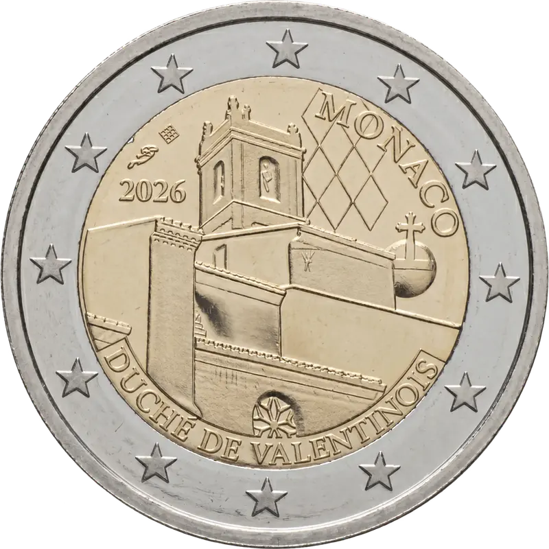 2 euros commémorative Monaco 2026