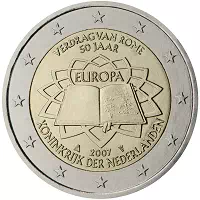 2 euros commémorative Pays-Bas 2007