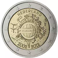 2 euros commémorative Pays-Bas 2012