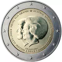 2 euros commémorative Pays-Bas 2013