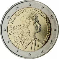 2 euros commémorative Saint-Marin 2019