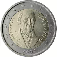 2 euros commémorative Saint-Marin 2004