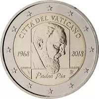 2 euros commémorative Vatican 2018
