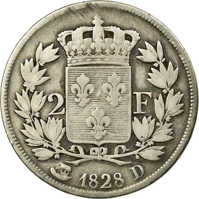 2 franc Charles X revers