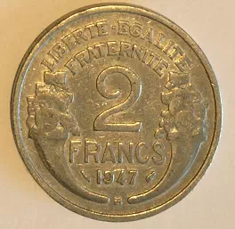 2 francs Morlon - Aluminium